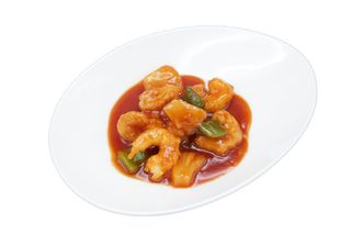 44-Gamberi in salsa agrodolce fritto