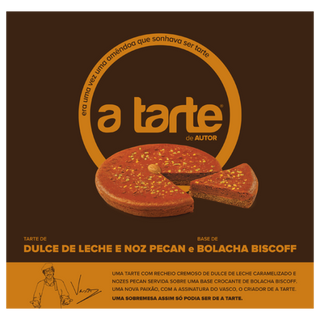 NOVA TARTE DULCE DE LECHE Tarte de Dulce de Leche, Biscoff e Pecan-Pequena