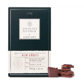 Chocolate relleno de Trufa al Ron Jolonch 100 Gr.