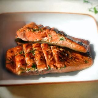 Форель на углях