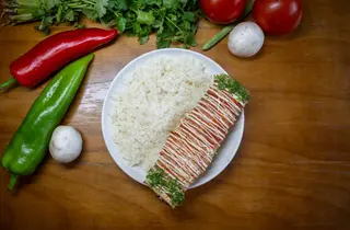 Бризоль говядина с рисом
