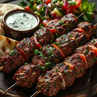 Brochettes Viande Hachée