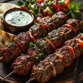 Brochettes Viande Hachée