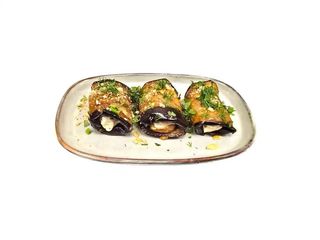 Roladki Bakłażanowe Z Orzechami