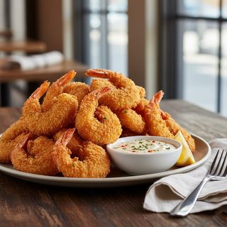 Crispy fried shrimps