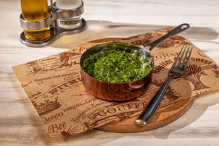 Piure de spanac in unt