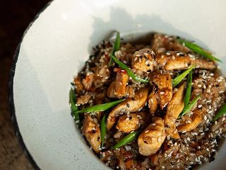 Смажений рис з куркою