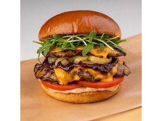 Duży Boczniak Burger Zestaw