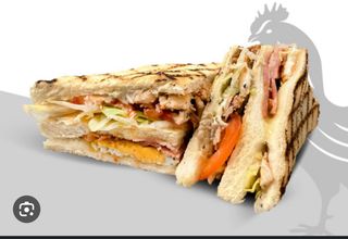 Pork club sandwich