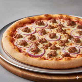 Pizza salsiccia e cipolla