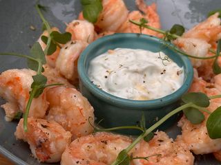 Креветки смажені з соусом / Gamberi saltati con salsa (250g)