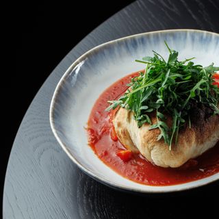 Запечена буррата