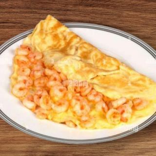 Sandwich omelette au crevettes 