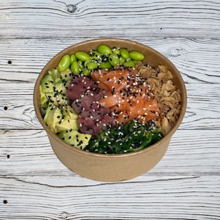 Poke de salmón y atún 
