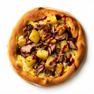 Frittatina Pulled pork, patate e salsa barbecue