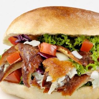Menu kebab grande doble carne 