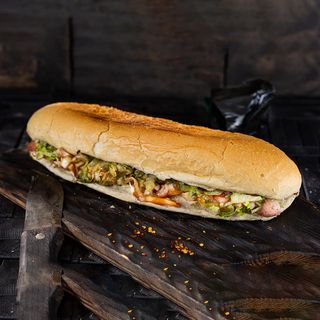 ქათმის ბულ-დოგი პურით