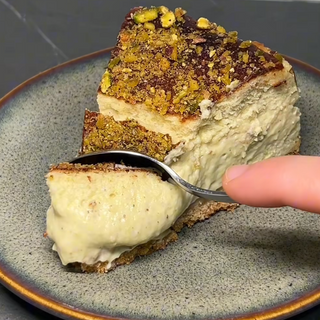 Tarta de queso con pistacchio