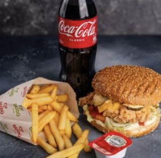 Комбо Куриный бургер