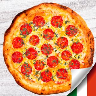 Pizza Peperoni-Oregano (33cm)