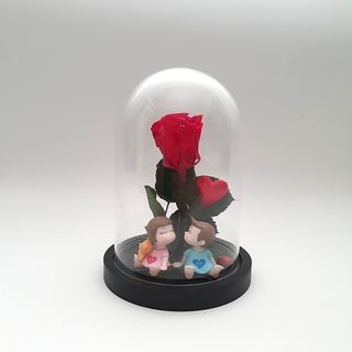 Cúpula Mini Rosa Roja