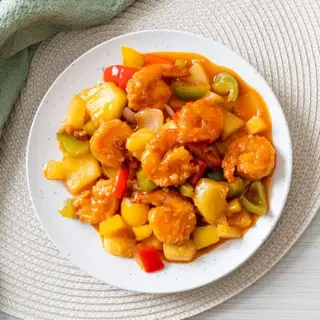gambas agridulces