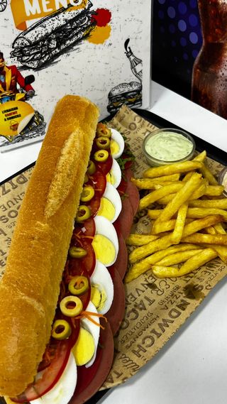 Sandwich Œuf & Mortadelle & Casher