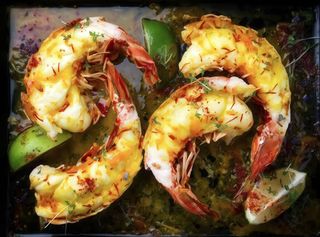 Gamberi in salsa piccante