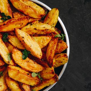 Patate fritte cacio pepe