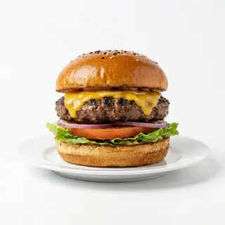 Beef Burger with Cheese.