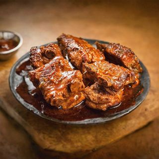 Żeberko wieprzowe w sosie 1szt