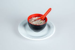 67. Zuppa di asparagi e surimi