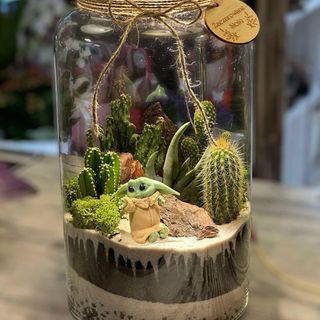 Las w szkle Baby Yoda 