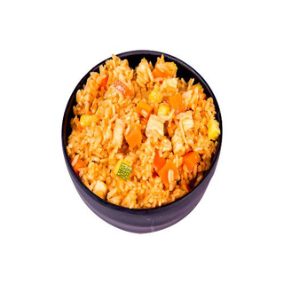 arroz frito con pollo