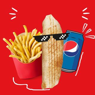 Zestaw : Fit Rollo 290kcal + frytki 100g + Coca-Cola 0,33L