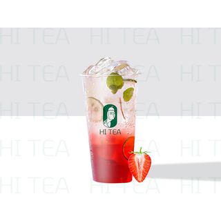Strawberry Popping Boba Fizzy Cold 700Ml