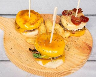 Tábua de Mini Hambúrgueres