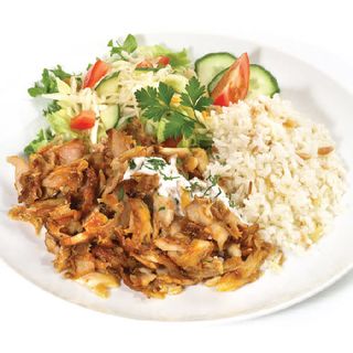 Порция пилешки дюнер с пилаф (ориз)