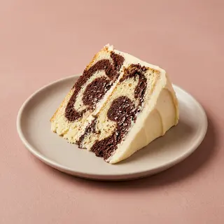 Vanilla / Chocolate Marble slice