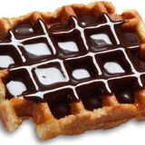 Gofre con chocolate 