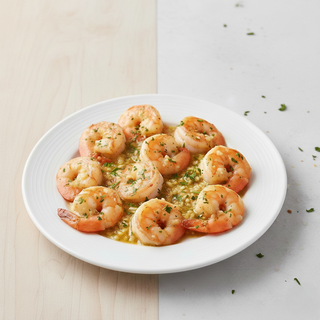 Creveti in sos de unt cu usturoi