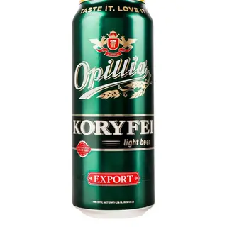 Пиво Опілля Koryfei Export, Світле, Фільтроване, 4.2% 0.5 Л З/б