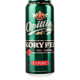 Пиво Опілля Koryfei Export, Світле, Фільтроване, 4.2% 0.5 Л З/б