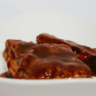 Costillas de cerdo en salsa barbacoa