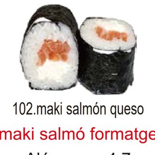 102. Maki Salmón Y Queso (8 Pza.)