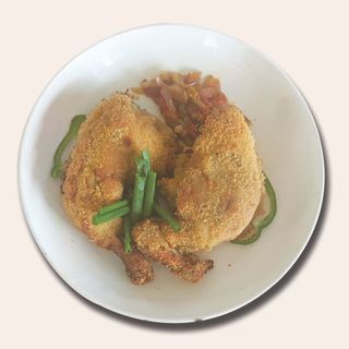 Poulet Pané + Attiéké