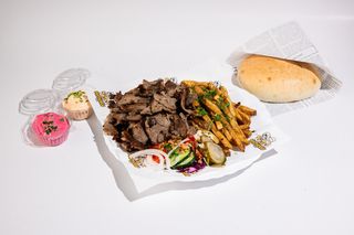 Shaorma farfurie berbecut