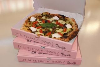 Pizza Pesto Y Berenjena (Sin Salsa De Tomate) 31 Cm.