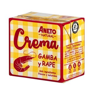 Crema Natural De Gr.amba Y Rape Aneto, Brik 500 Ml.