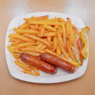 Chips with Sausages